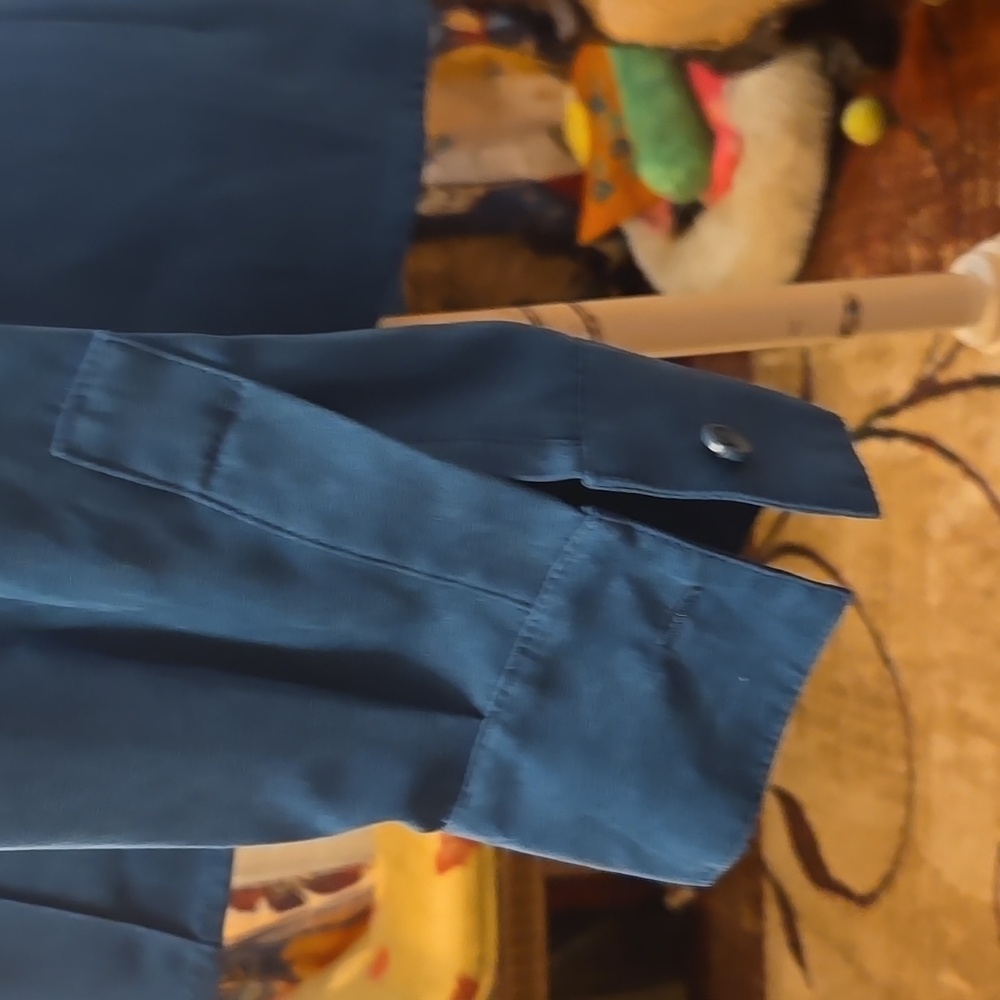 Talbots Blue Button Down Top - image 3